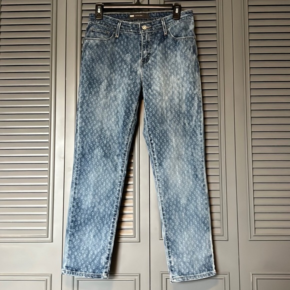 Levi's Denim - Levi’s : Mid Rise Skinny Patterned Jeans - 6